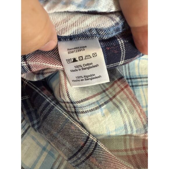 Jachs Girlfriend x Trippy Bunny Bea flannel mushroom print top - Picture 4 of 7